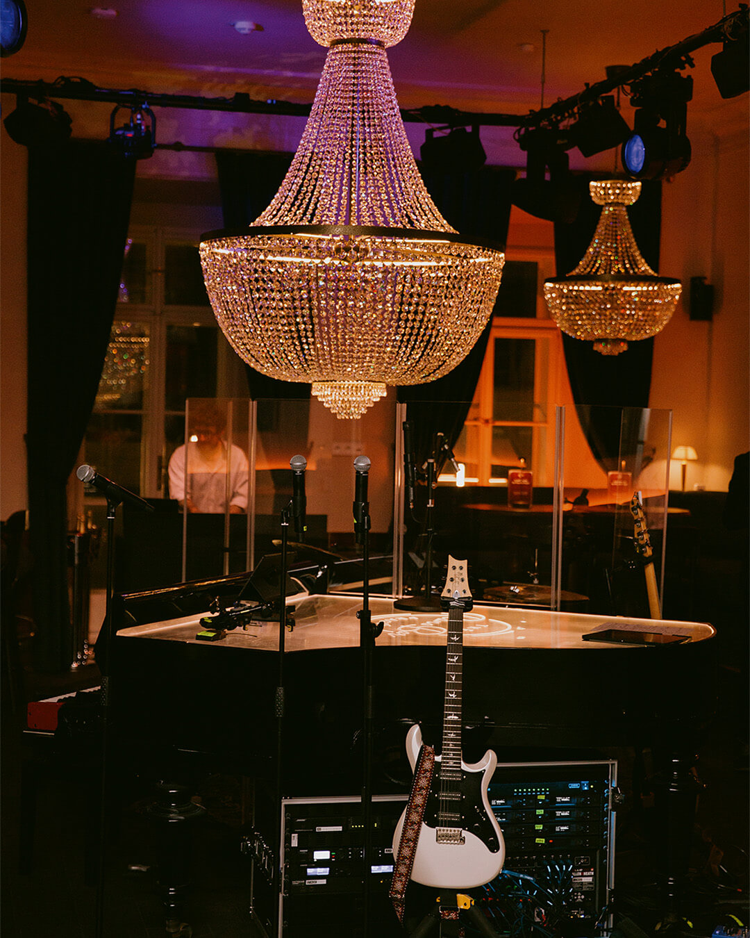 Historic interiors of Savarin Palace with The Piano Bar Prague atmosphere